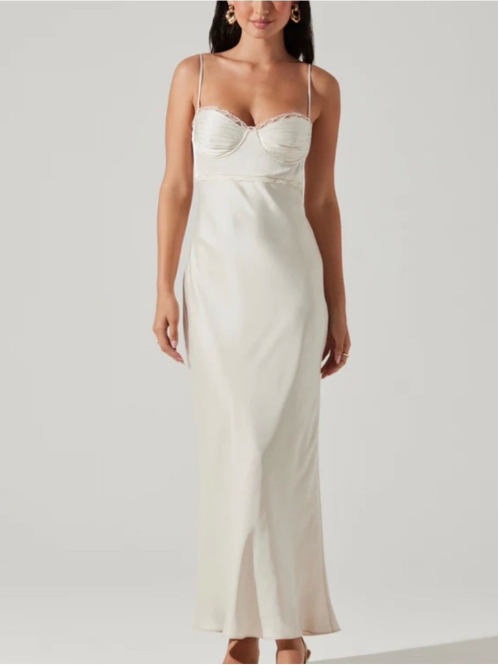 ASTR The Label Ivory Florianne Dress